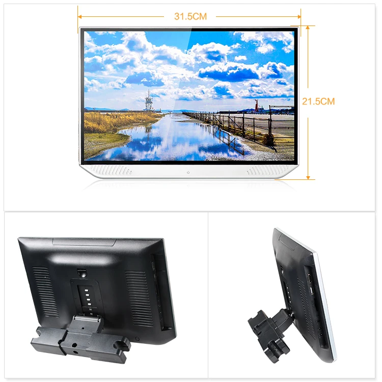 bulk drop shipping full angle screen android 9 screen 12.5 inch IPS USD SD input screen tv display tv headrest car monitor