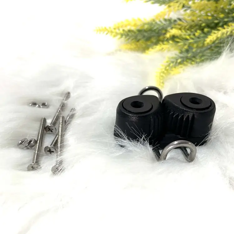 Marine hardware accessories black nylon cam cleat for sailboat yacht rope 1-12mm