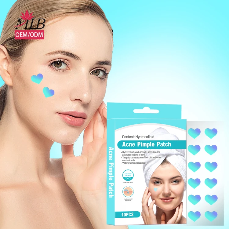 Wholesale Blue Heart Shape Pimple Patch Acne Sticker For Acne Removal Acne Patch