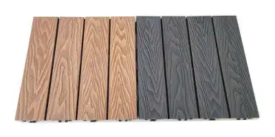 DIY Floor WPC Outdoor Patio Tiles Decking Wood Plastic Composite