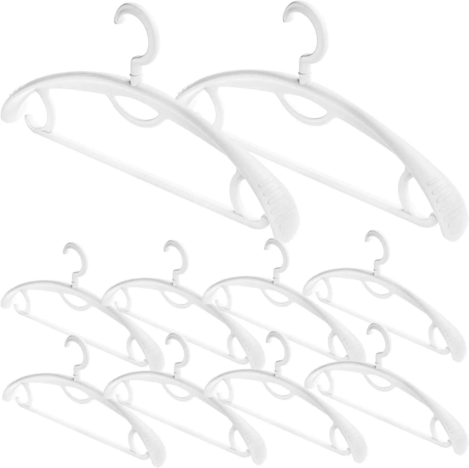 Wide Shoulder Hangers Rotating Thick Heavy Duty Non Slip Coat Plastic Clothes Hangers for Drying Wet Clothes Wide Shoulder