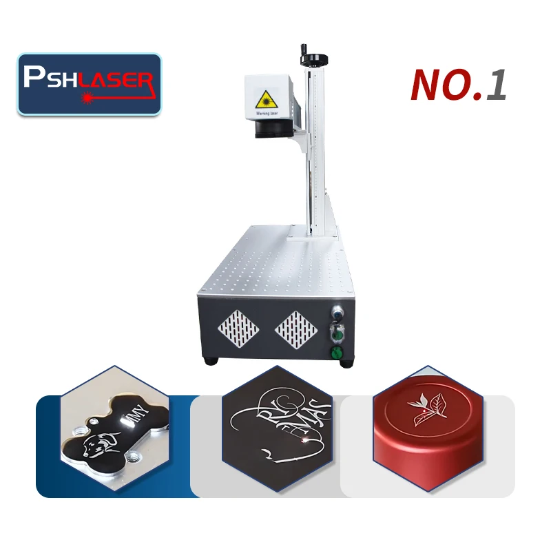 Portable 20w 30w 50w fiber laser marking and cutting Co2 UV engraver machine marker for Jewelry metals steel