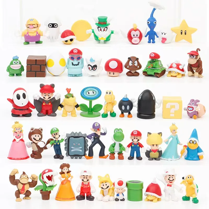 of-mario Toy  superr mary Princess, Turtle, Mushroom, Orangutan, Superr mary Action Figures (Pack of 48)