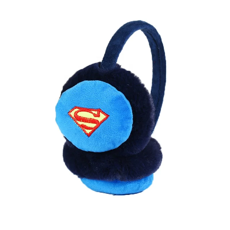 Superhero Fashion Fur Earmuffs For Children Winter Earmuffs Warm Fur Ear Warmer Ear Cover