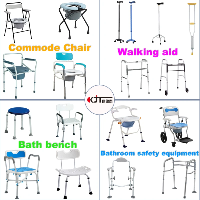 homecare shower wheel chair for disable elder 2 in 1 shower chair soft seat cover commode wheelchair