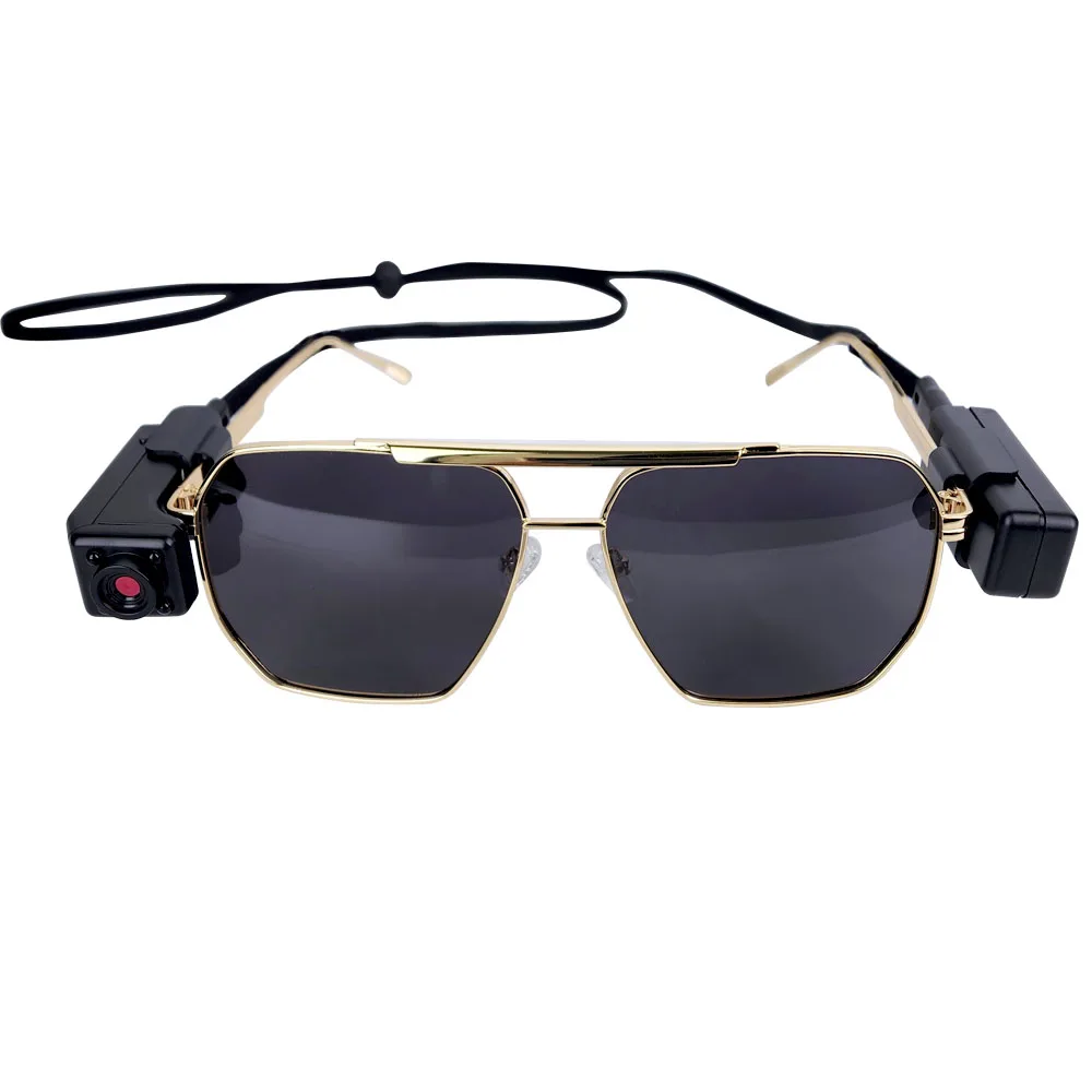 Newest sales smallest  IP sport POV camera   human visual video  Camera with Night Vision on  Glasses Legs