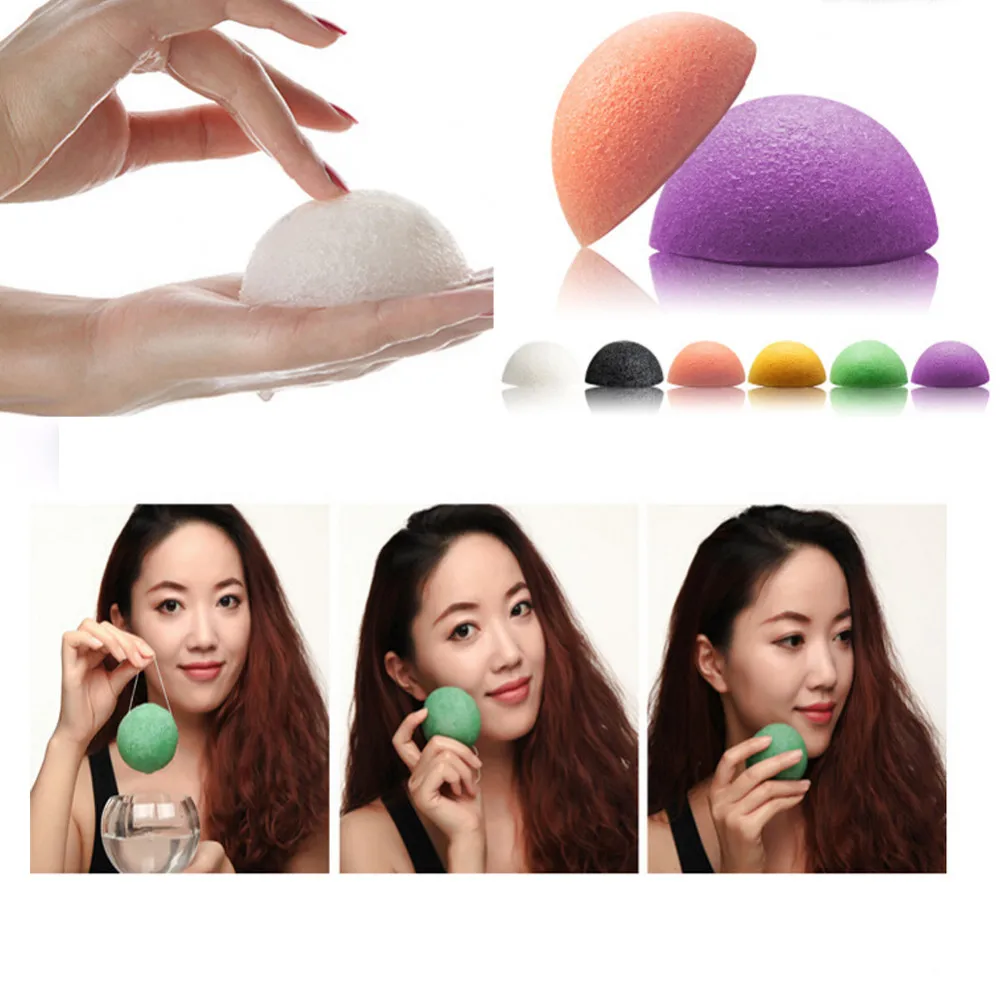 Wholesale Custom Shape Activated Facial Face Cleaning Puff Sponge Natural Organic Konjac Sponge For All Skins