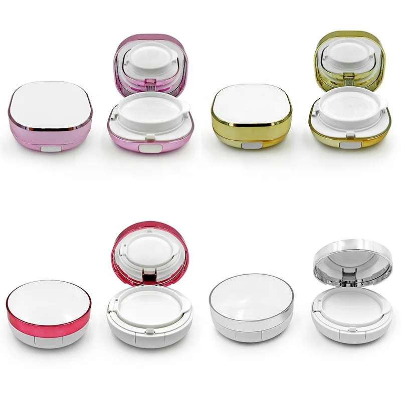Wholesale Cosmetic Air Cushion Packaging Box, Customized 15g Empty Container Foundation BB Cream Compact Multicolor Container
