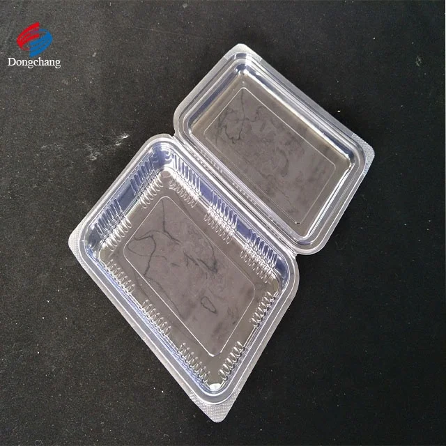 PET  blister container with lid for  food plastic tray