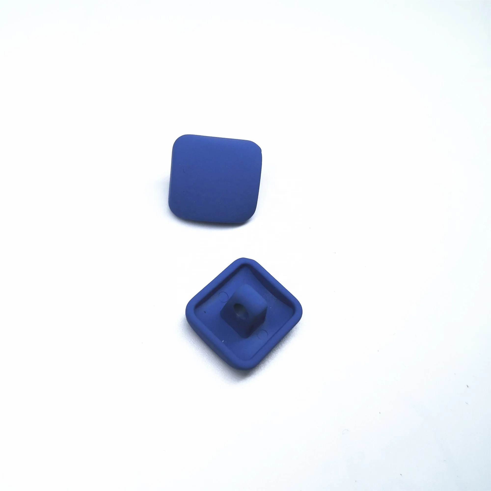 Wholesale 0.728 Inch Square Button Hair Ties Ornaments Headdress Diy Rubber Band Hair Ring Accessories