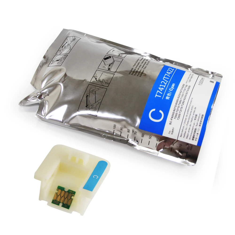  OCBESTJET сублимационный мешок чернильный без чипа для EPSON T7411/T7421 T7412 T7414/7424 чернила принтеров Epson F6270 F6000
