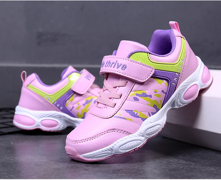  Оптовая продажа Розовая обувь для девочек повседневная спортивная улицы зимний сезон