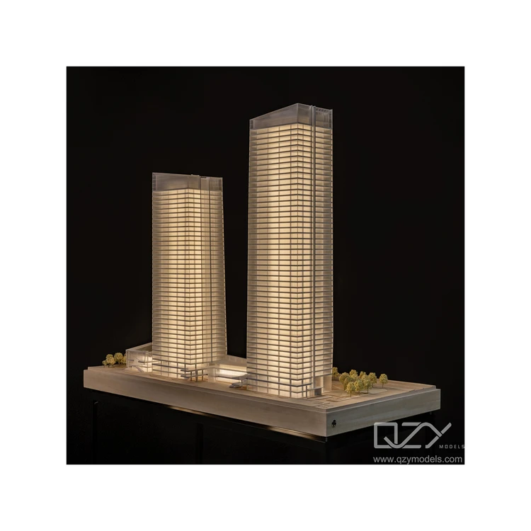 Коммерческая 3D современный стиль архитектурная модель белая концепция Design-3D