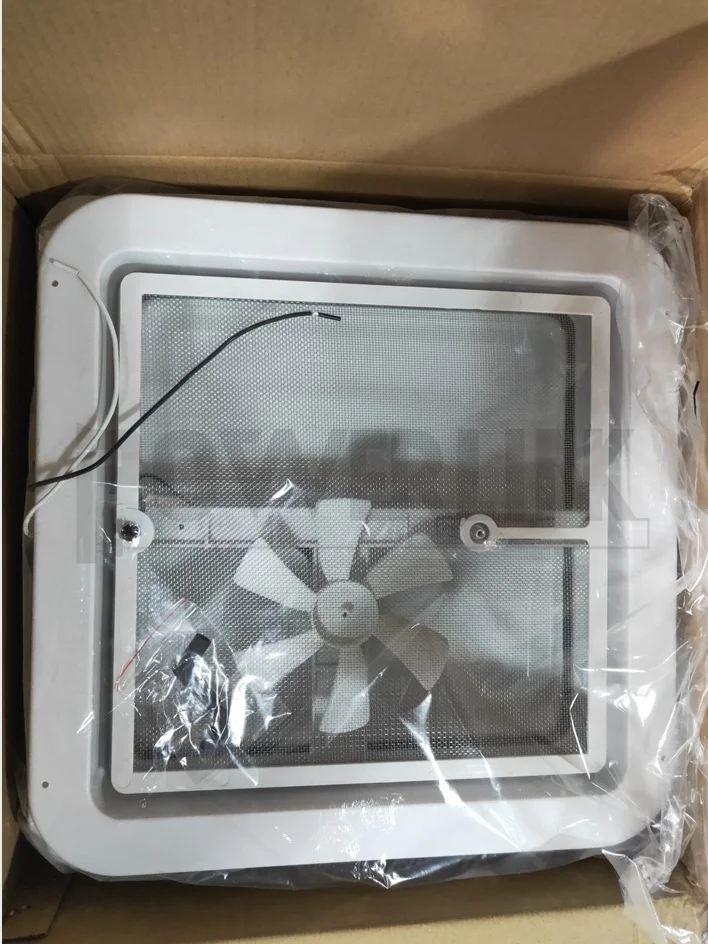 VK100M RV roof vent fan with motor 350x350mm 14inches RV skylight fan Camper Caravan skylight vent fan