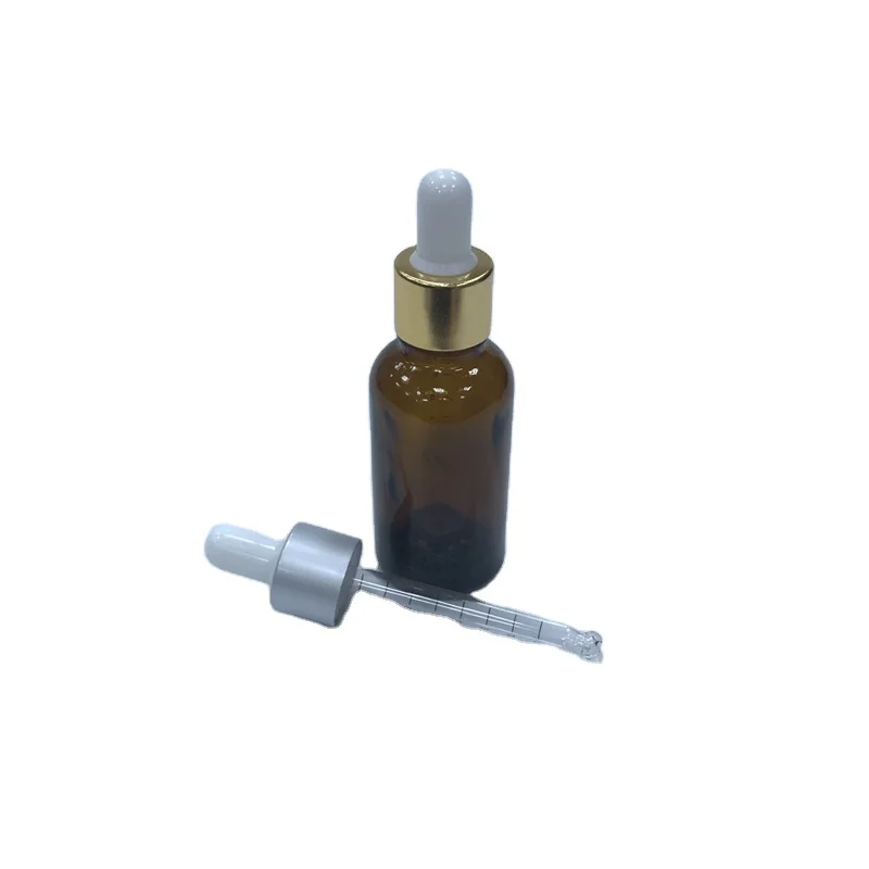 Empty Cosmetic Glass Dropper Bottle amber Essential Oil Bottle 30ml glasses dropper bottles With Dropper tamper cap