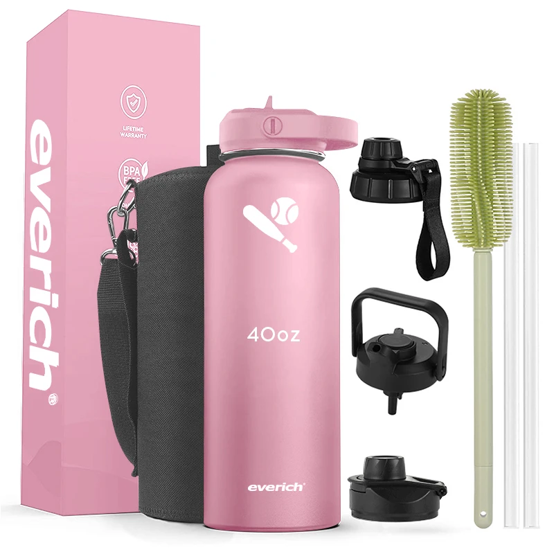 32oz New Design 18/8 Stainless Steel Double Wall Vacuum Insulated Leak Proof Water Bottles  Sweat Resistant