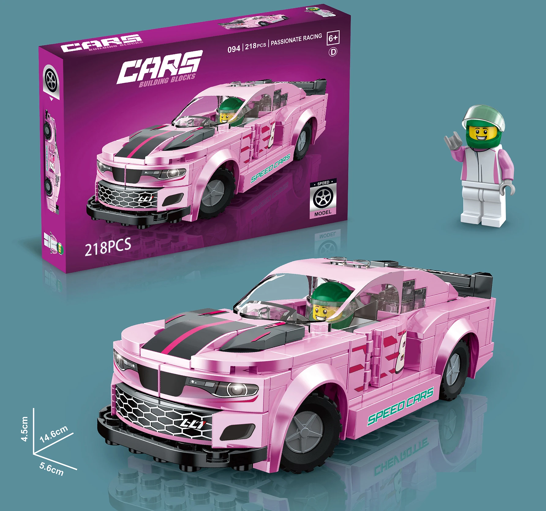 Model Toy Building Blocks Compatible With legoing DIY block building car educational toy car