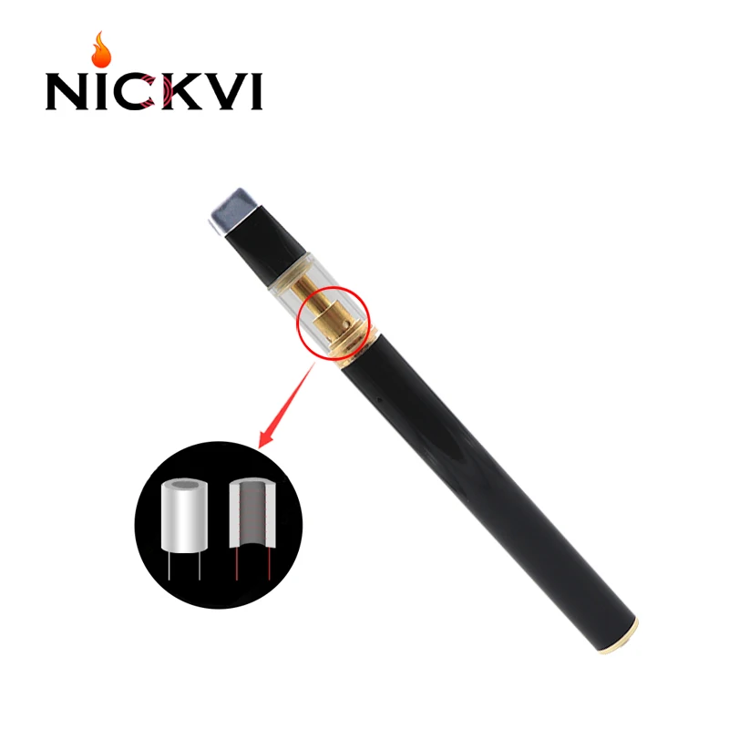 Высокое качество одноразовые пустые wicckless Vape ручка Пользовательский логотип Cbd масляный бак картридж керамическая катушка керамический