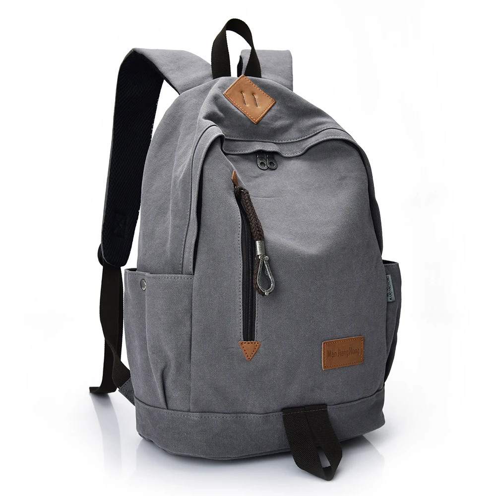 Classic laptop bags for teens canvas outdoor travel adult backpack