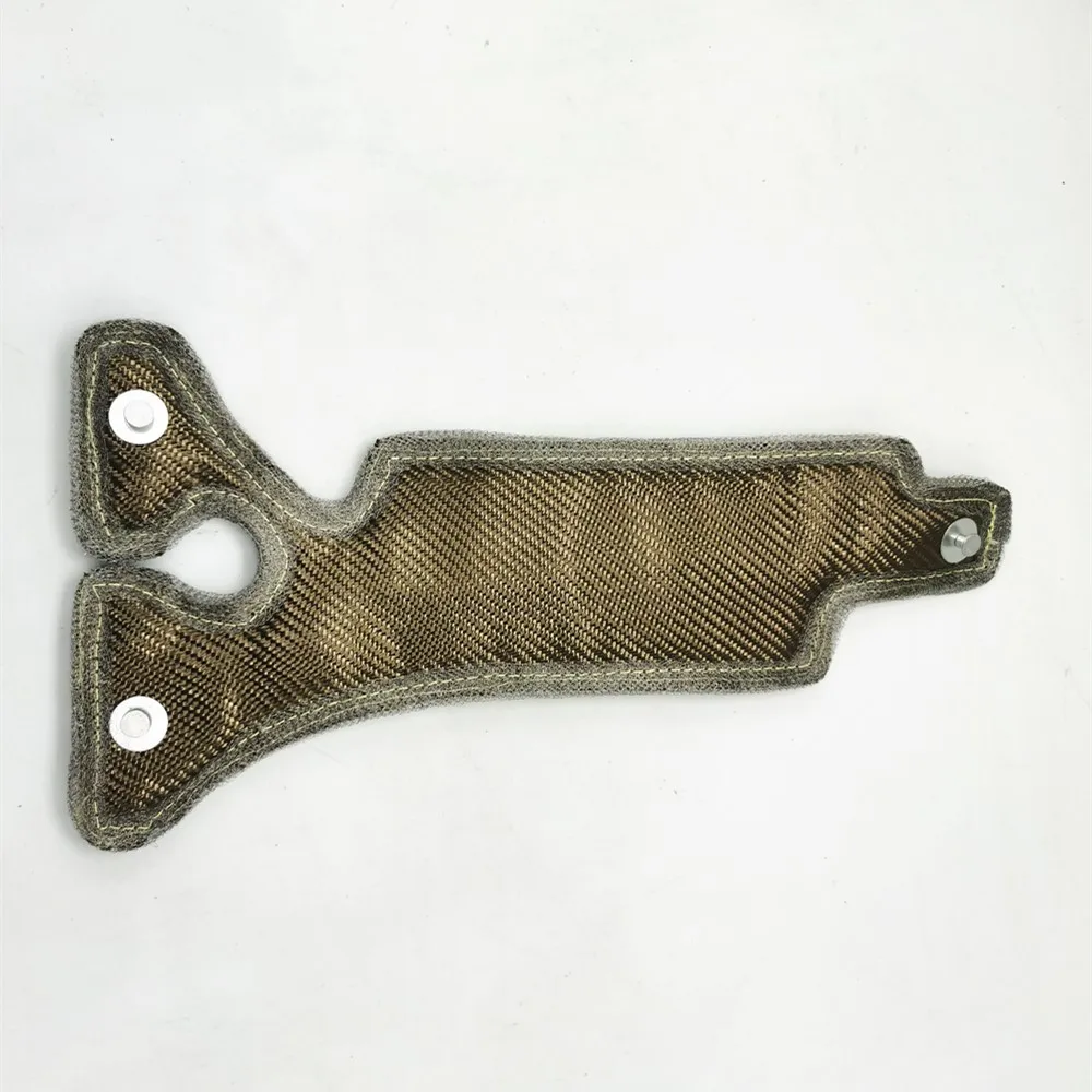 Titanium black carbon fiber lava rock high temperature Exhaust Shield Wrap universal external wastegated t3 turbo blankets