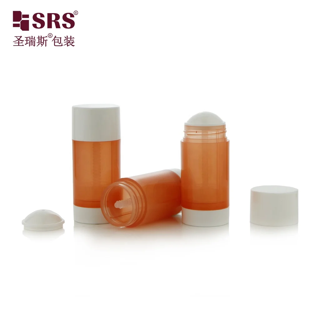 D048 New Design Empty  PP PC Plastic Skincare Twist Up Deodorant Container Bottom Fill Type Manufacture