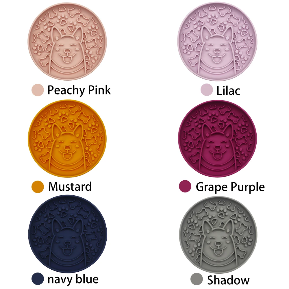 New Design Portable Pet Feeding Food Slow Feeder Bowl Anti Splash Dog Bowl Silicone Pet Bowl