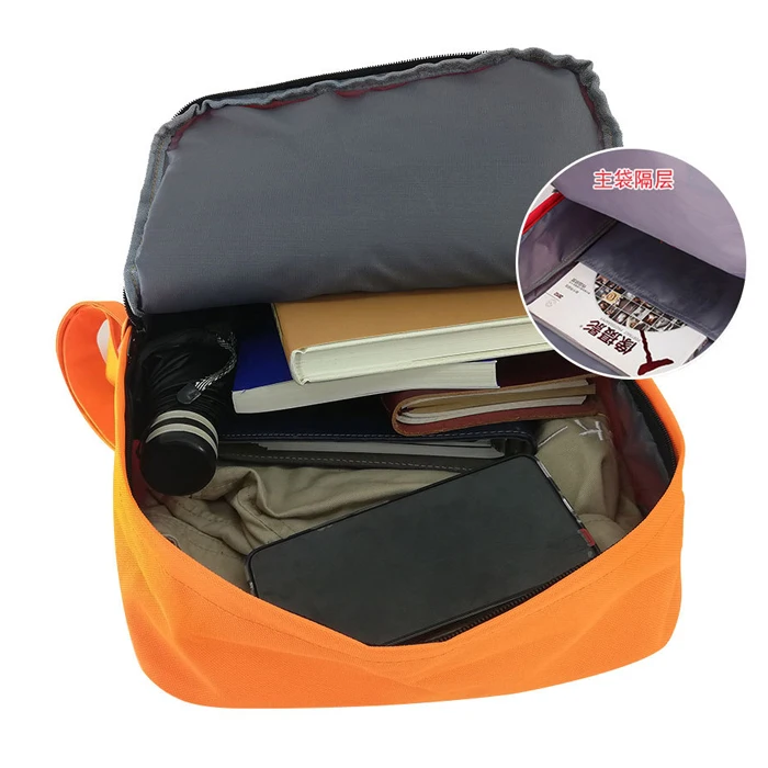 Custom Logo Grey Waterproof Students School   Shockproof Laptop backpack Large  Bags Children Backpack