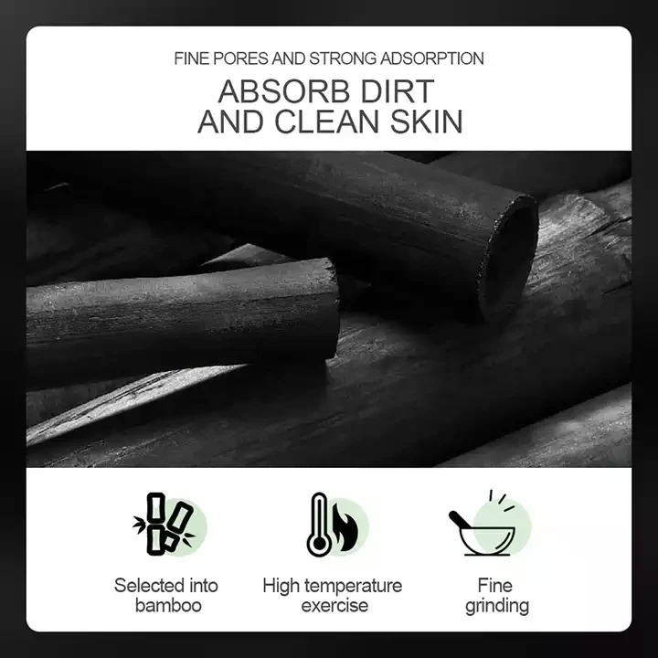 OEM private label bamboo charcoal whitening deep cleansing skin care beauty nose mask peel off blackhead remover cream