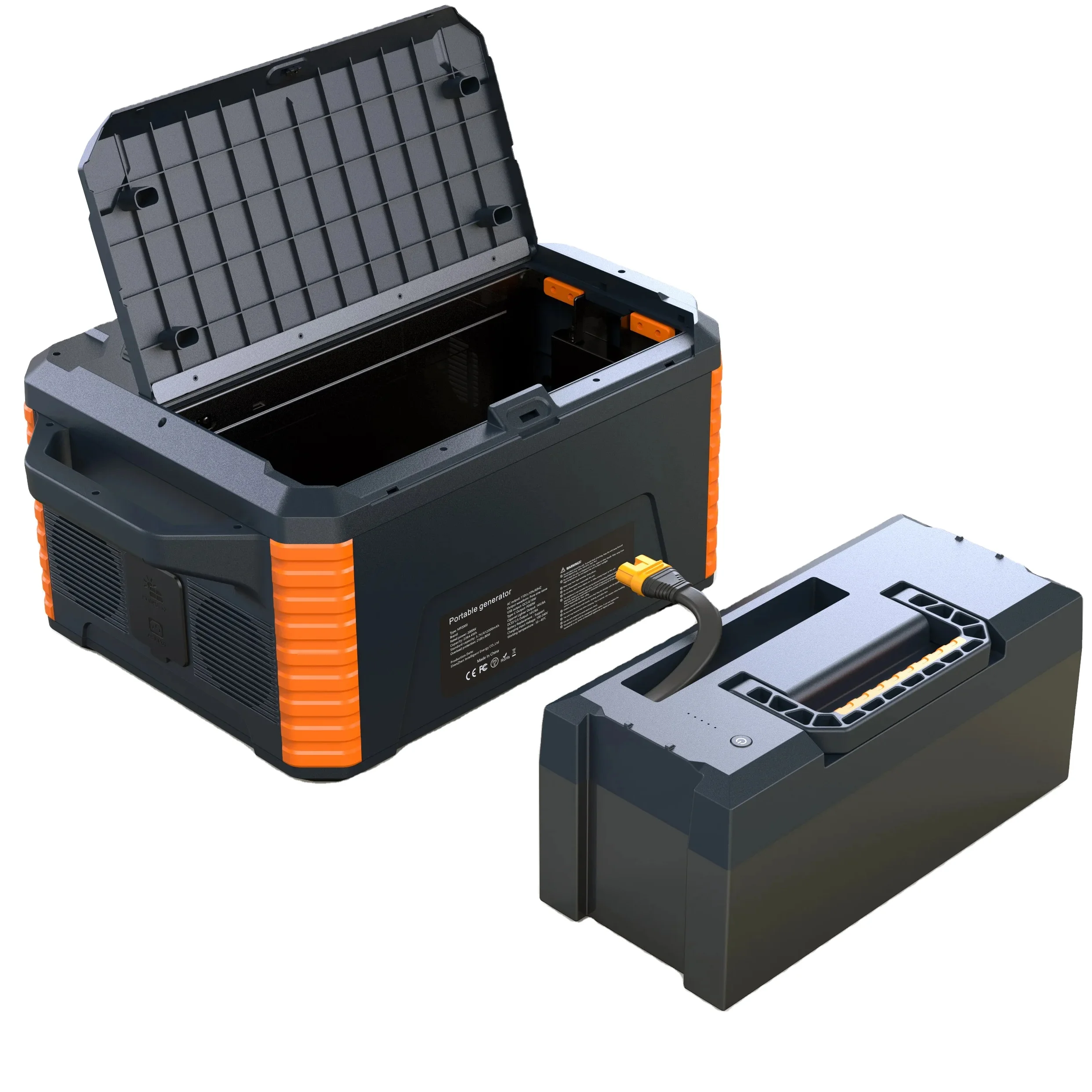 Hot Sale Portable Power Station 2000w Rechargeable Lithium Ion Battery Portable Solar Panel Lifepo4 Buy It Now Solar Battery