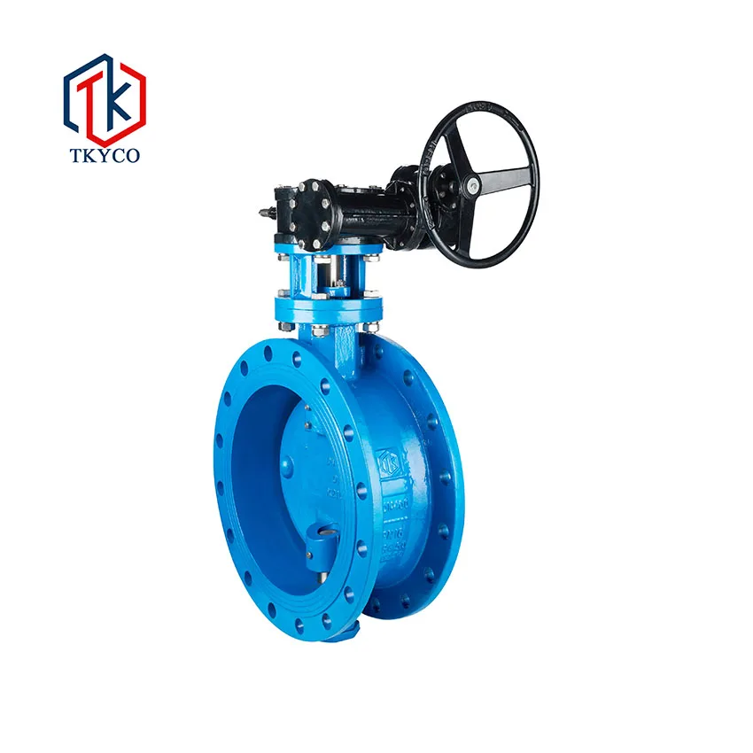 Taike China factory manufactures cheap GB stainless steel flanged triple eccentric butterfly valves