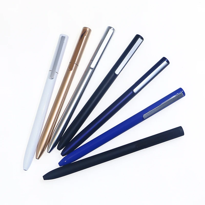 Eacajess custom logo laser engraving ball pen manufacturing xiaomi sign gel metal ballpoint pen