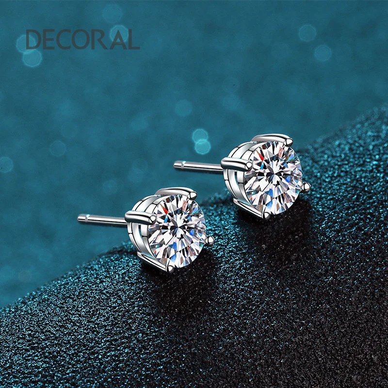 D Color High Quality Custom Moissanite Earing  Affordable Price Fashion Jewelry Luxury Earrings