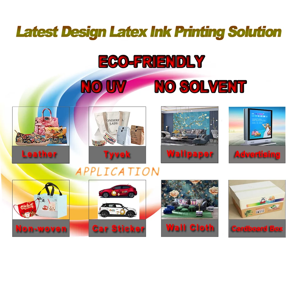 Water Based Latex Ink Printing Machine Non Eco Solvent Large Format Digital 6 Feet Flex Banner Vinyl Latex Printer
