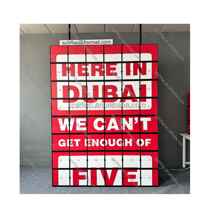 Analog interactive display flip photo display picture flap