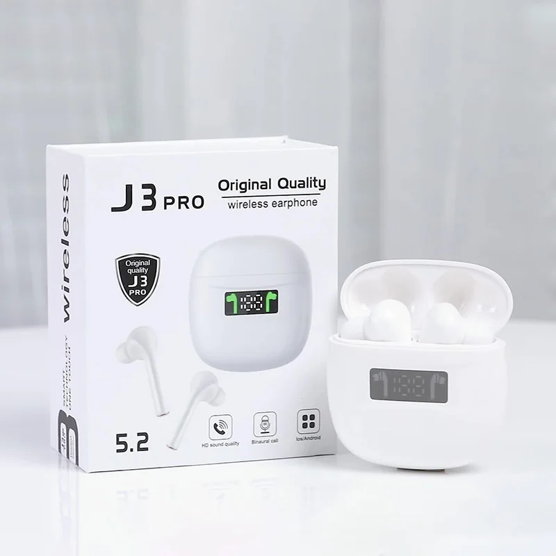 New Product J3pro wireless earbuds tws super bass airbuds earphones headphones earbuds eirpods bulututh headphone wireless boat