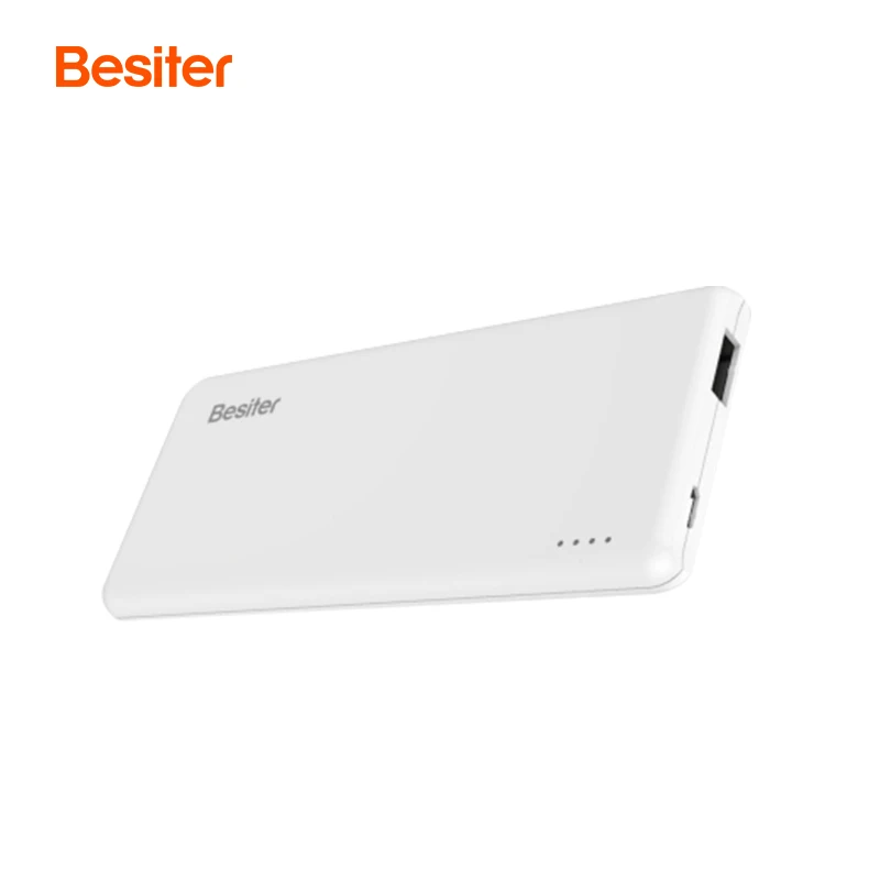 
Super mini flat small portable white 10000mah powerbanks Cute usb small power bank 10000 mah custom logo for mobile phones 