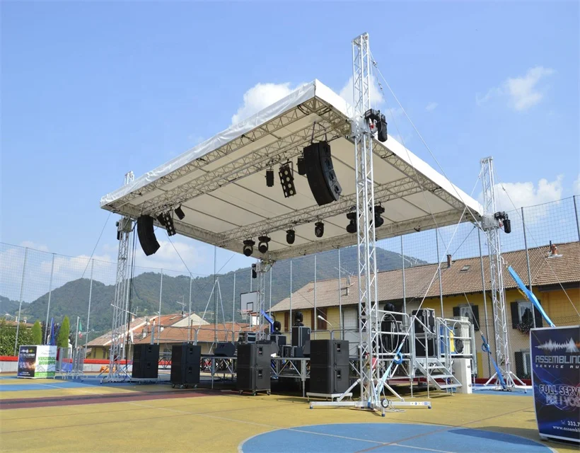 Top quality roof truss 6082-T6 Aluminum Lighting Concert Exhibition Stage Roof Truss