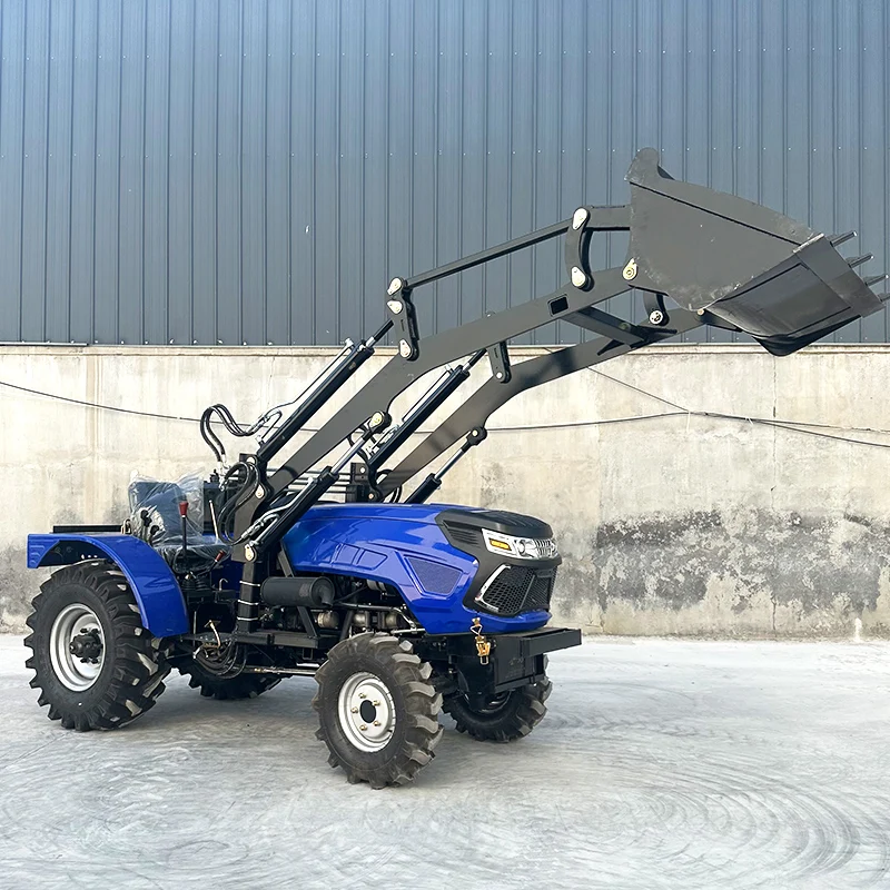 Agricultural Walking Power Tractor Trailer Four Wheel Tractor 60HP ripper for tractor farming