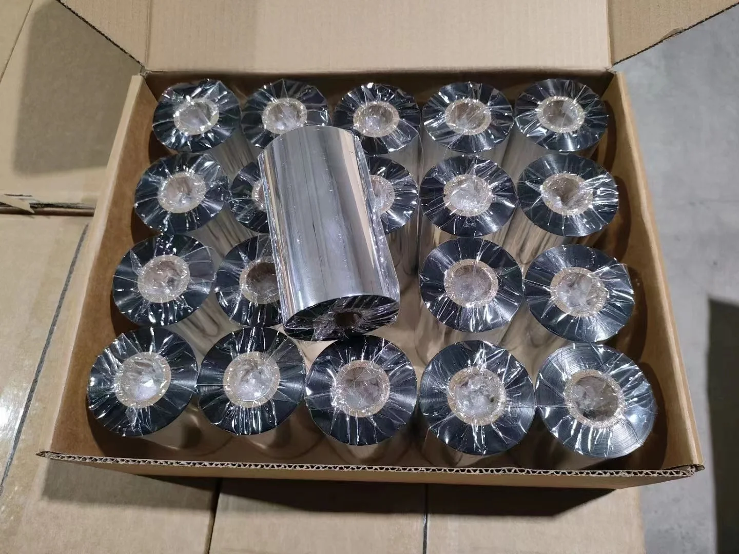 Good quality tape thermal transfer ribbon wax&resin 110*300 wax resin TTR ribbon