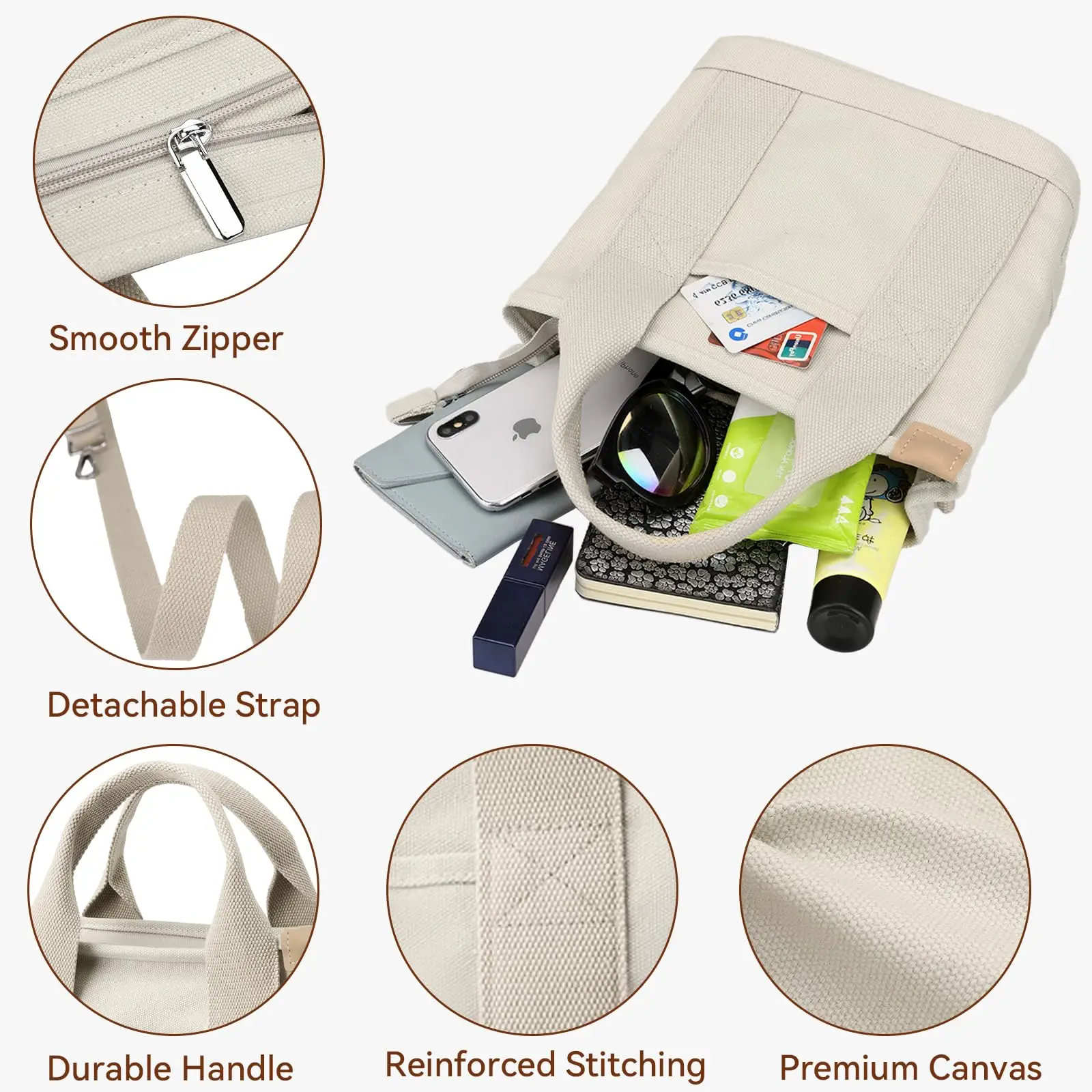 Custom Canvas pattern Tote bags Fabric Reusable Portable Shoulder Bag Multiple Storage shopping bag