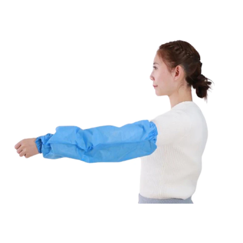 Disposable waterproof and dustproof PE coated PP sleeve