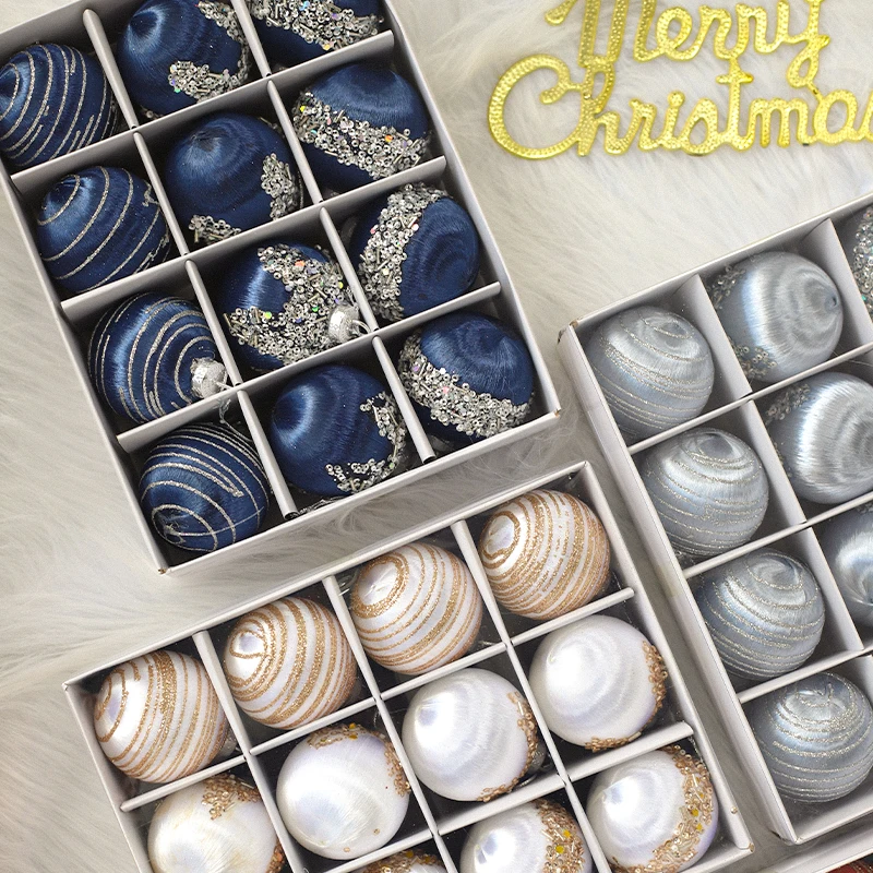 2024 Hot Selling Christmas Tree Pendant Christmas Supplies 6Cm Pvc Christmas Tree Decorations Balls