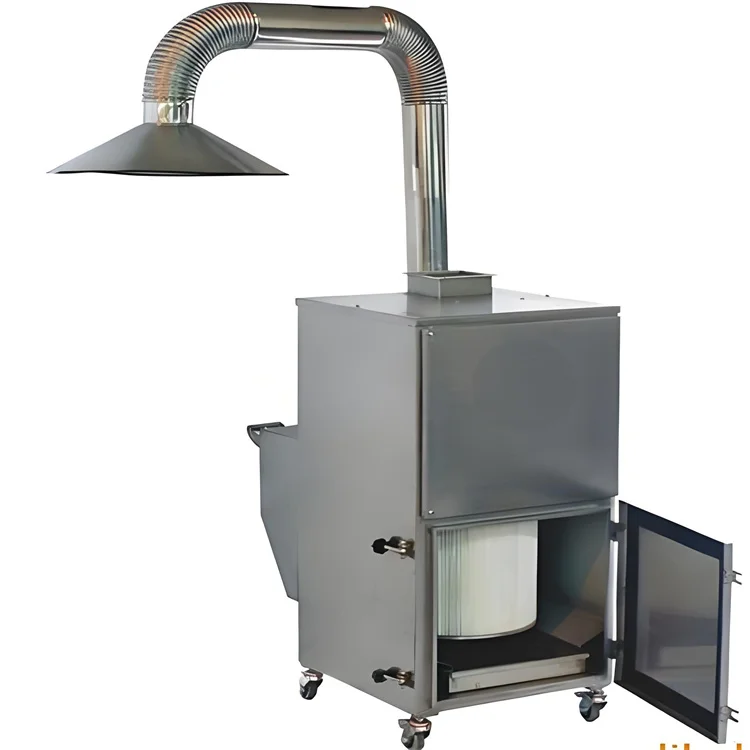 Double arm welding smoke precipitator workpiece welding self cleaning extractor