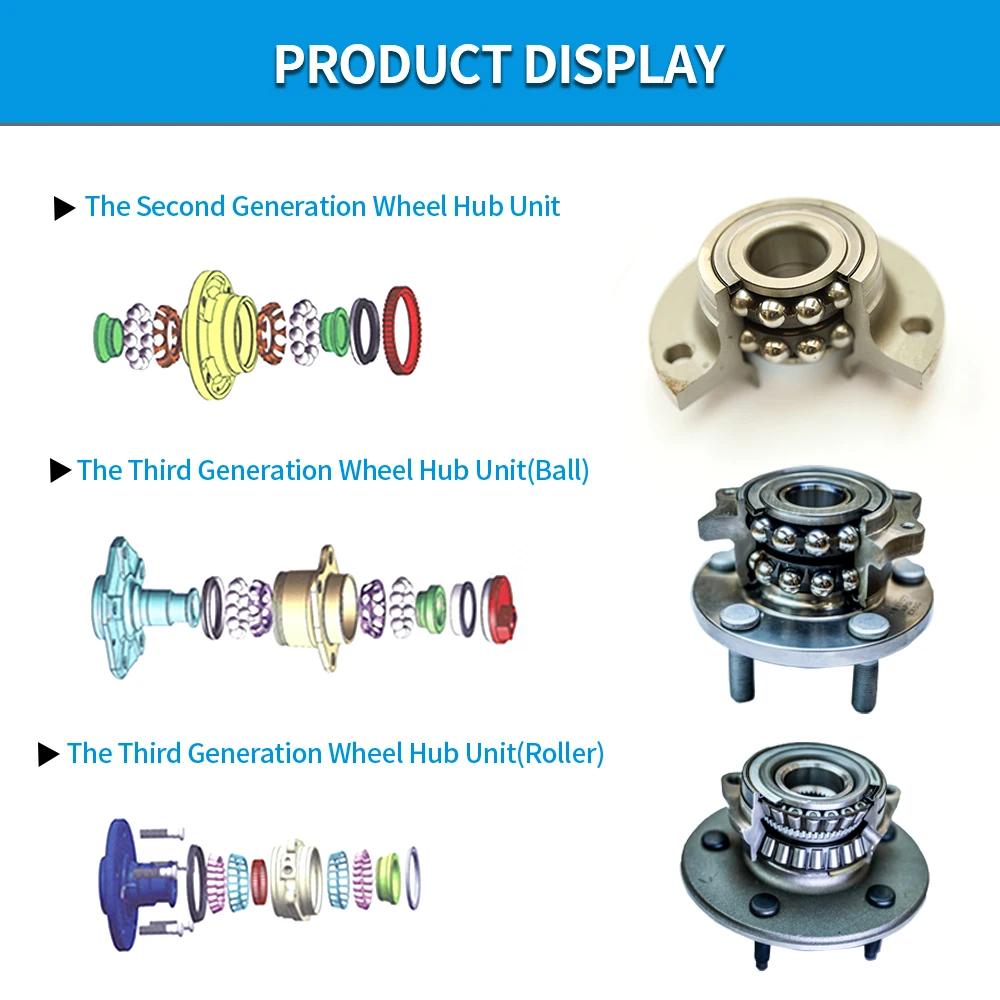 HNN car spare parts Wheel Hub Bearing Wheel Bearing for Toyota Honda Mitsubishi Hyundai Kia BMW Audi Ford Dodge Cherokee