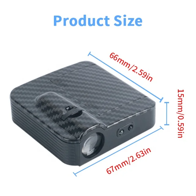 Hot Product Car Door Logo Print LED Laser Projector Logo Ghost Shadow Light Lamp