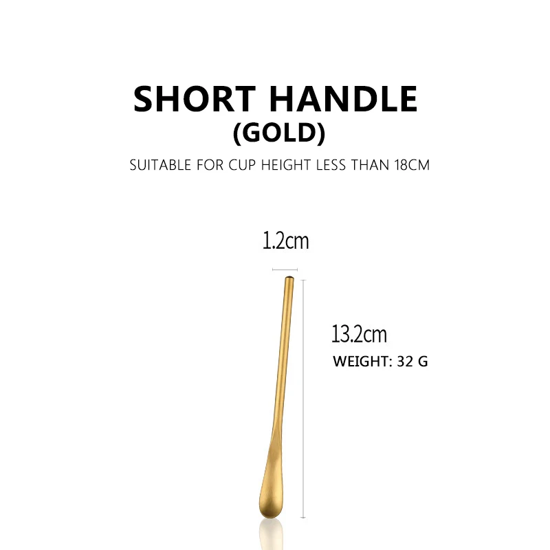 Hot sell 304 Stainless Steel Spoon Creative Stirring Scoop Cute Dessert Coffee Spoon Color Latte Spoon