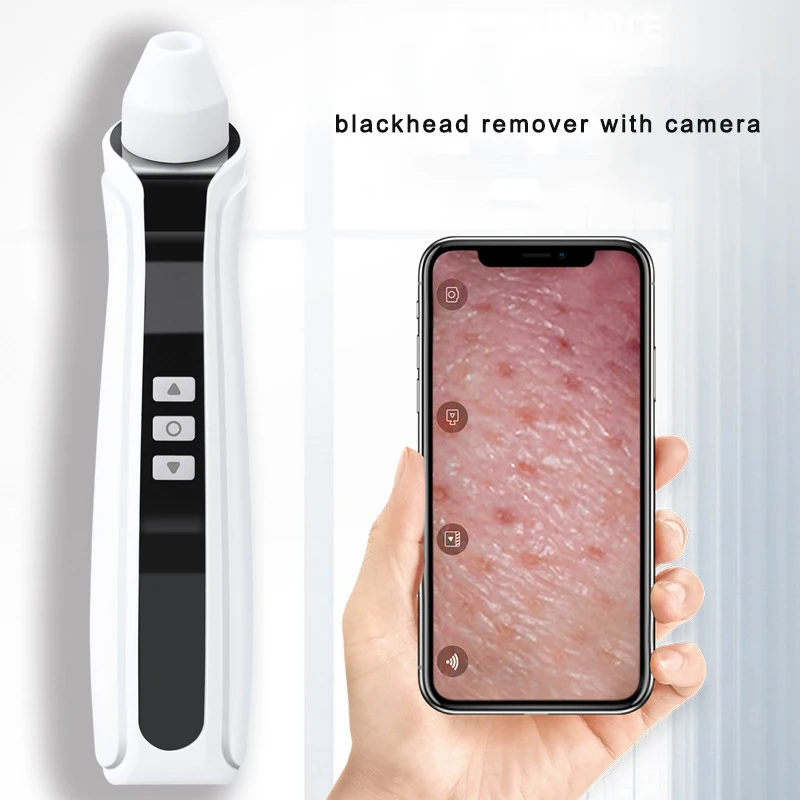 22 Professional Facial Pore Cleaner 50X Magnifier USB Rechargeable Vaccum Suction WiFi Blackhead Remover With Camera