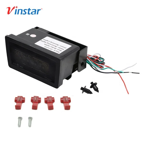 Vinstar Black Lens IP67 Waterproof Hot Selling 3-IN-1 Multifunction LED Rear Fog Reverse and Brake Lights for Subaru
