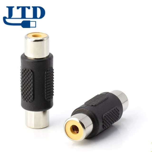 RCA Adapter Female to Female Coupler Extender Barrel - Audio Video RCA Connectors, for Audio Video S/PDIF Subwoofer, Phono