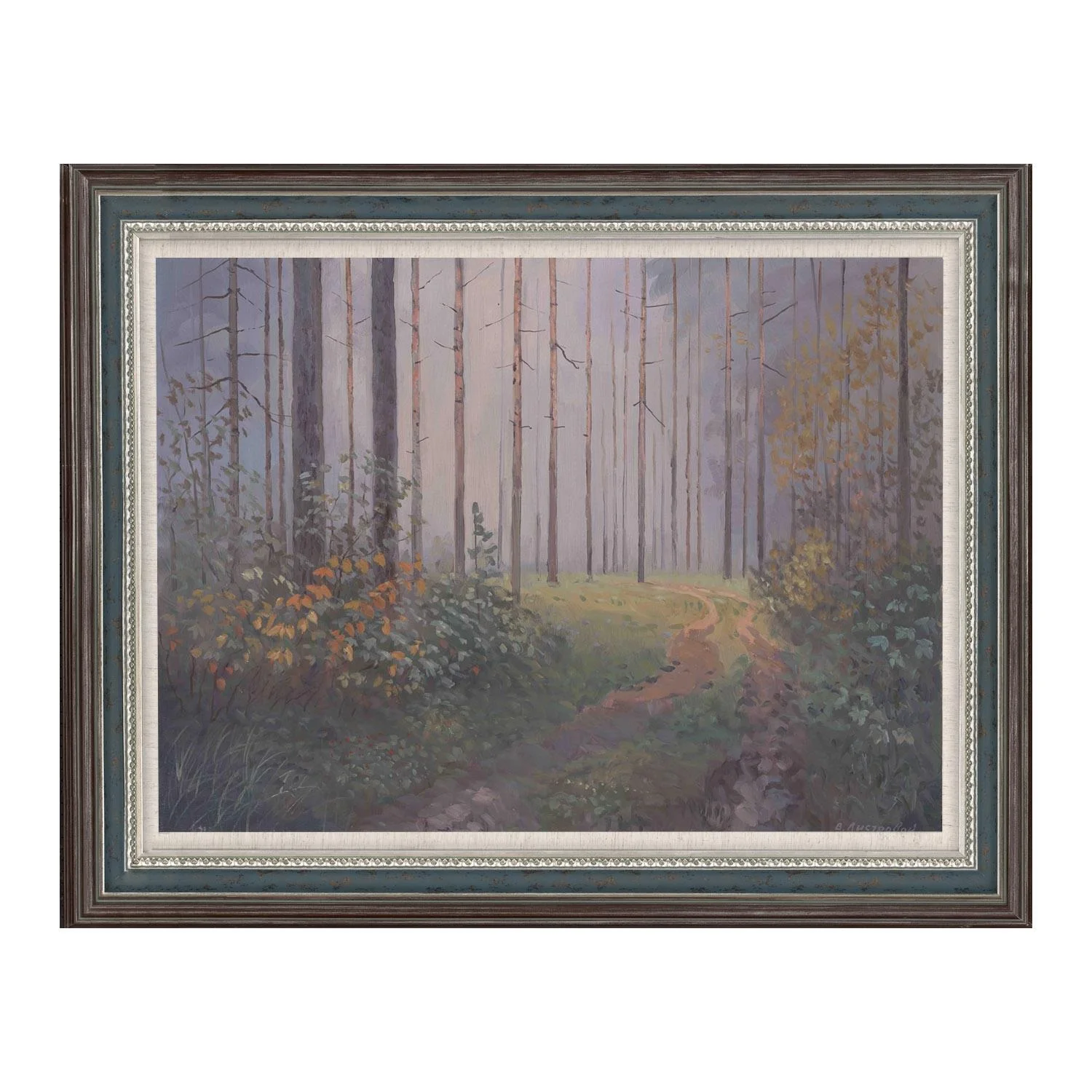 Vintage Farmhouse Wall Decoration Painting Neutral Home Decor Wall Art Russian Famous Birch Trees in Autumn Painting